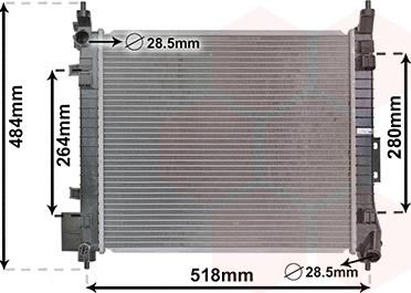 Van Wezel 33012711 - Radiatore, Raffreddamento motore www.autoricambi360.it