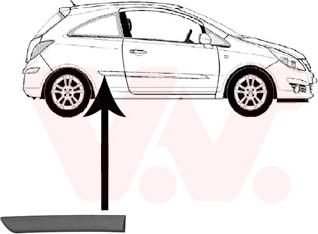 Van Wezel 3750420 - Modanatura decorativa / protettiva, Fiancata www.autoricambi360.it