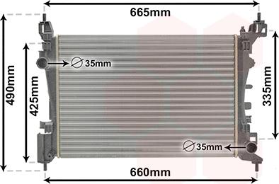Van Wezel 37002574 - Radiatore, Raffreddamento motore www.autoricambi360.it