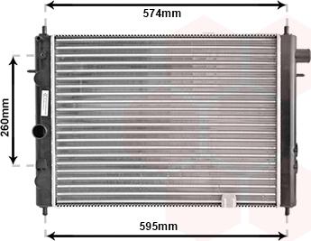Van Wezel 37002055 - Radiatore, Raffreddamento motore www.autoricambi360.it