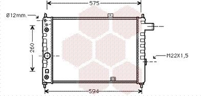 Van Wezel 37002051 - Radiatore, Raffreddamento motore www.autoricambi360.it