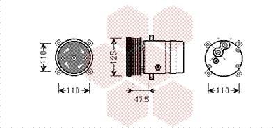 Van Wezel 3700K493 - Compressore, Climatizzatore www.autoricambi360.it