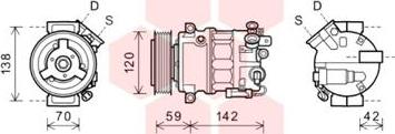 Van Wezel 3700K576 - Compressore, Climatizzatore www.autoricambi360.it