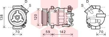 Van Wezel 3700K577 - Compressore, Climatizzatore www.autoricambi360.it