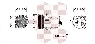 Van Wezel 3700K290 - Compressore, Climatizzatore www.autoricambi360.it