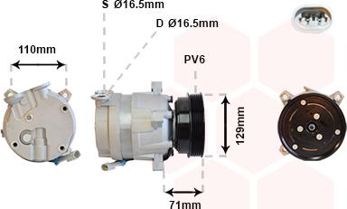 Van Wezel 3700K276 - Compressore, Climatizzatore www.autoricambi360.it