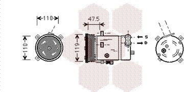 Van Wezel 3700K277 - Compressore, Climatizzatore www.autoricambi360.it
