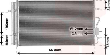Van Wezel 37015710 - Condensatore, Climatizzatore www.autoricambi360.it