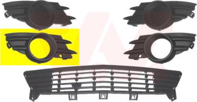 Van Wezel 3782594 - Griglia di ventilazione, Paraurti www.autoricambi360.it