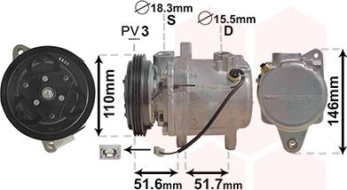 Van Wezel 2901K157 - Compressore, Climatizzatore www.autoricambi360.it