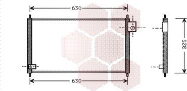 Van Wezel 25005111 - Condensatore, Climatizzatore www.autoricambi360.it