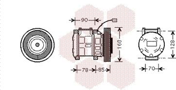Van Wezel 2500K019 - Compressore, Climatizzatore www.autoricambi360.it