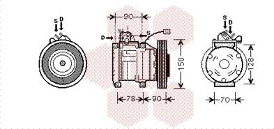 Van Wezel 2500K181 - Compressore, Climatizzatore www.autoricambi360.it