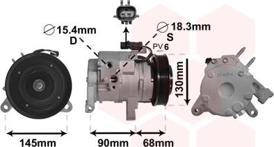 Van Wezel 2100K133 - Compressore, Climatizzatore www.autoricambi360.it