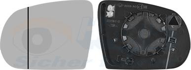 Van Wezel 2128837 - Vetro specchio, Specchio esterno www.autoricambi360.it