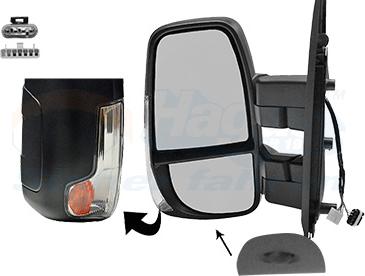 Van Wezel 2817817 - Specchio retrovisore esterno www.autoricambi360.it