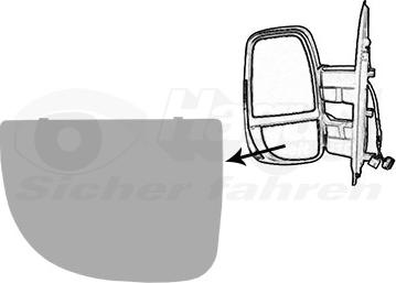 Van Wezel 2817831 - Vetro specchio, Specchio esterno www.autoricambi360.it