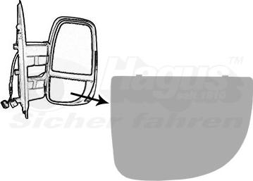 Van Wezel 2817832 - Vetro specchio, Specchio esterno www.autoricambi360.it