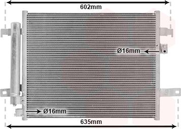Van Wezel 27005294 - Condensatore, Climatizzatore www.autoricambi360.it