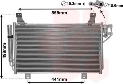 Van Wezel 27005264 - Condensatore, Climatizzatore www.autoricambi360.it
