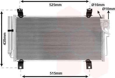 Van Wezel 27005231 - Condensatore, Climatizzatore www.autoricambi360.it