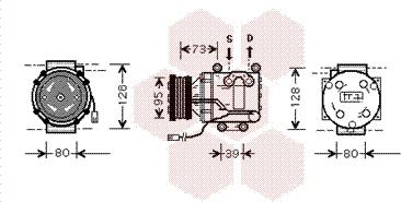 Van Wezel 2700K170 - Compressore, Climatizzatore www.autoricambi360.it