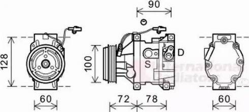 Van Wezel 2700K253 - Compressore, Climatizzatore www.autoricambi360.it
