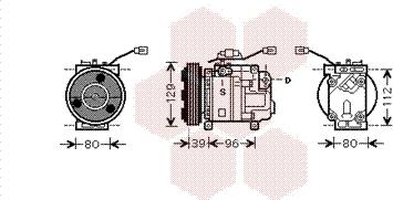 Van Wezel 2700K200 - Compressore, Climatizzatore www.autoricambi360.it
