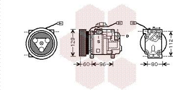 Van Wezel 2700K202 - Compressore, Climatizzatore www.autoricambi360.it