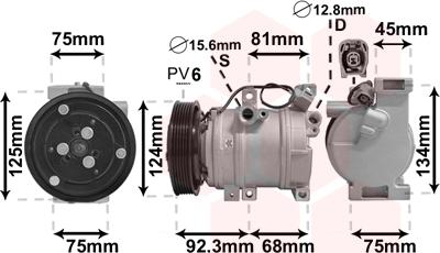 Van Wezel 2700K219 - Compressore, Climatizzatore www.autoricambi360.it
