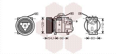 Van Wezel 2700K233 - Compressore, Climatizzatore www.autoricambi360.it