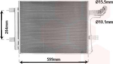 Van Wezel 27015713 - Condensatore, Climatizzatore www.autoricambi360.it