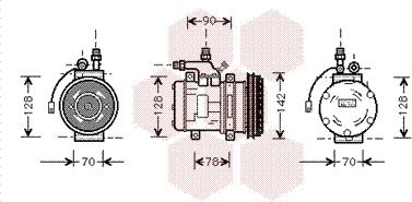 Van Wezel 7400K029 - Compressore, Climatizzatore www.autoricambi360.it