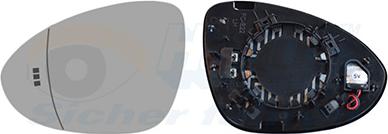 Van Wezel 7415835 - Vetro specchio, Specchio esterno www.autoricambi360.it