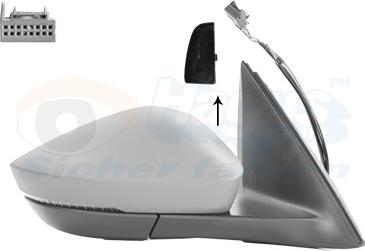 Van Wezel 7611828 - Specchio retrovisore esterno www.autoricambi360.it