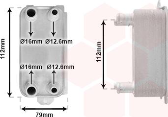 Van Wezel 77013700 - Radiatore olio, Cambio automatico www.autoricambi360.it