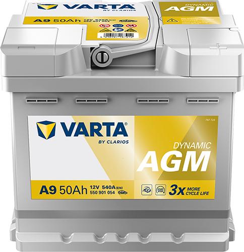 Varta 550901054K262 - Batteria avviamento www.autoricambi360.it