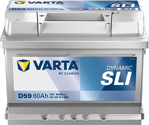 Varta 560409054K262 - Batteria avviamento www.autoricambi360.it