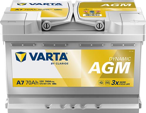 Varta 570901076K262 - Batteria avviamento www.autoricambi360.it