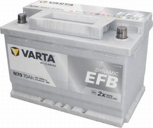 Varta 570500076 - Batteria avviamento www.autoricambi360.it