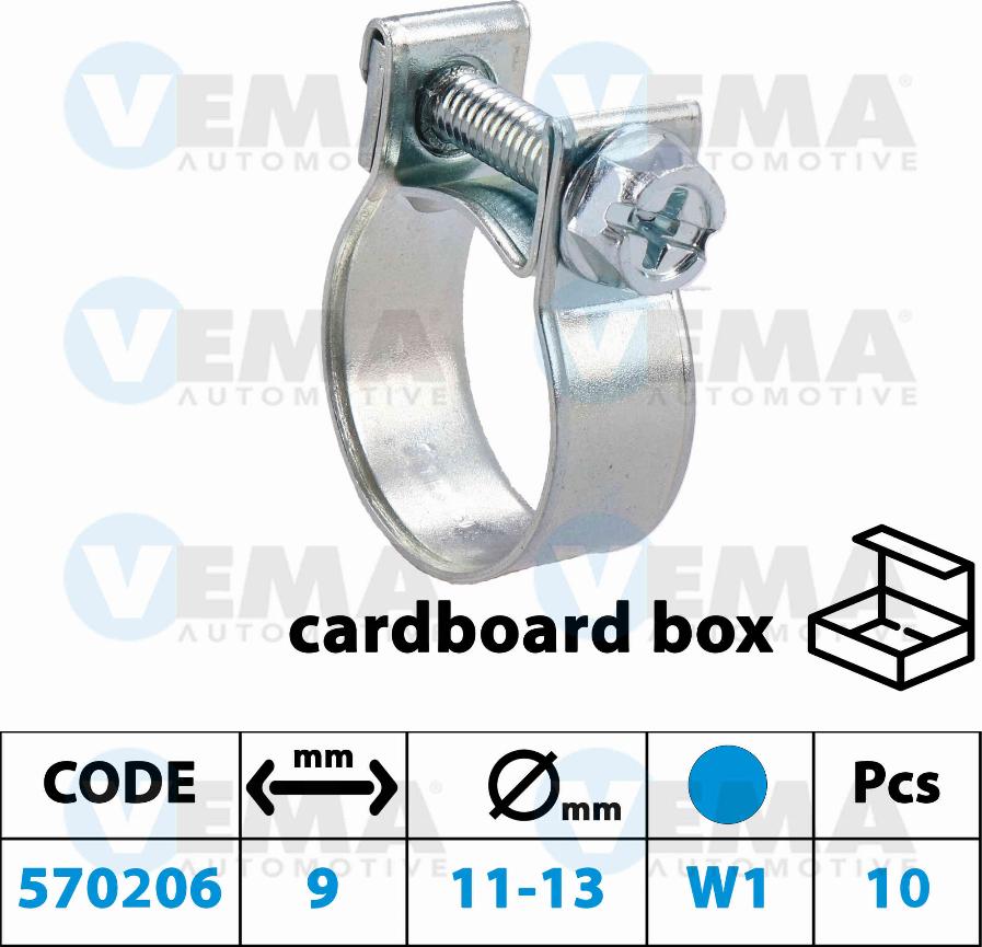 VEMA 570206 - Fascetta fissaggio, Serbatoio carburante www.autoricambi360.it