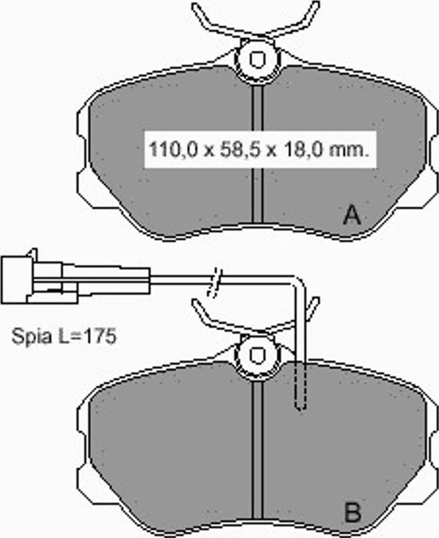 VEMA 833720 - Kit pastiglie freno, Freno a disco www.autoricambi360.it