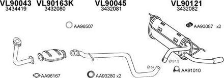 Veneporte 900 013 - Impianto gas scarico www.autoricambi360.it