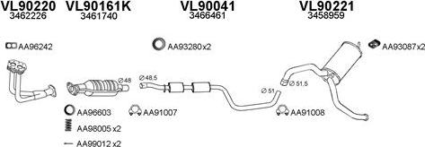Veneporte 900085 - Impianto gas scarico www.autoricambi360.it