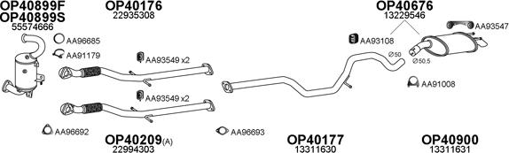 Veneporte 400583 - Impianto gas scarico www.autoricambi360.it