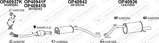 Veneporte 400776 - Impianto gas scarico www.autoricambi360.it