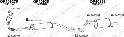 Veneporte 400772 - Impianto gas scarico www.autoricambi360.it