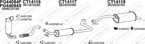 Veneporte 770488 - Impianto gas scarico www.autoricambi360.it