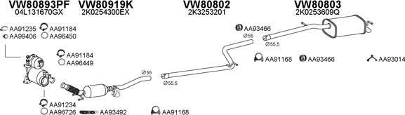 Veneporte 800831 - Impianto gas scarico www.autoricambi360.it