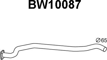 Veneporte BW10087 - Tubo gas scarico www.autoricambi360.it